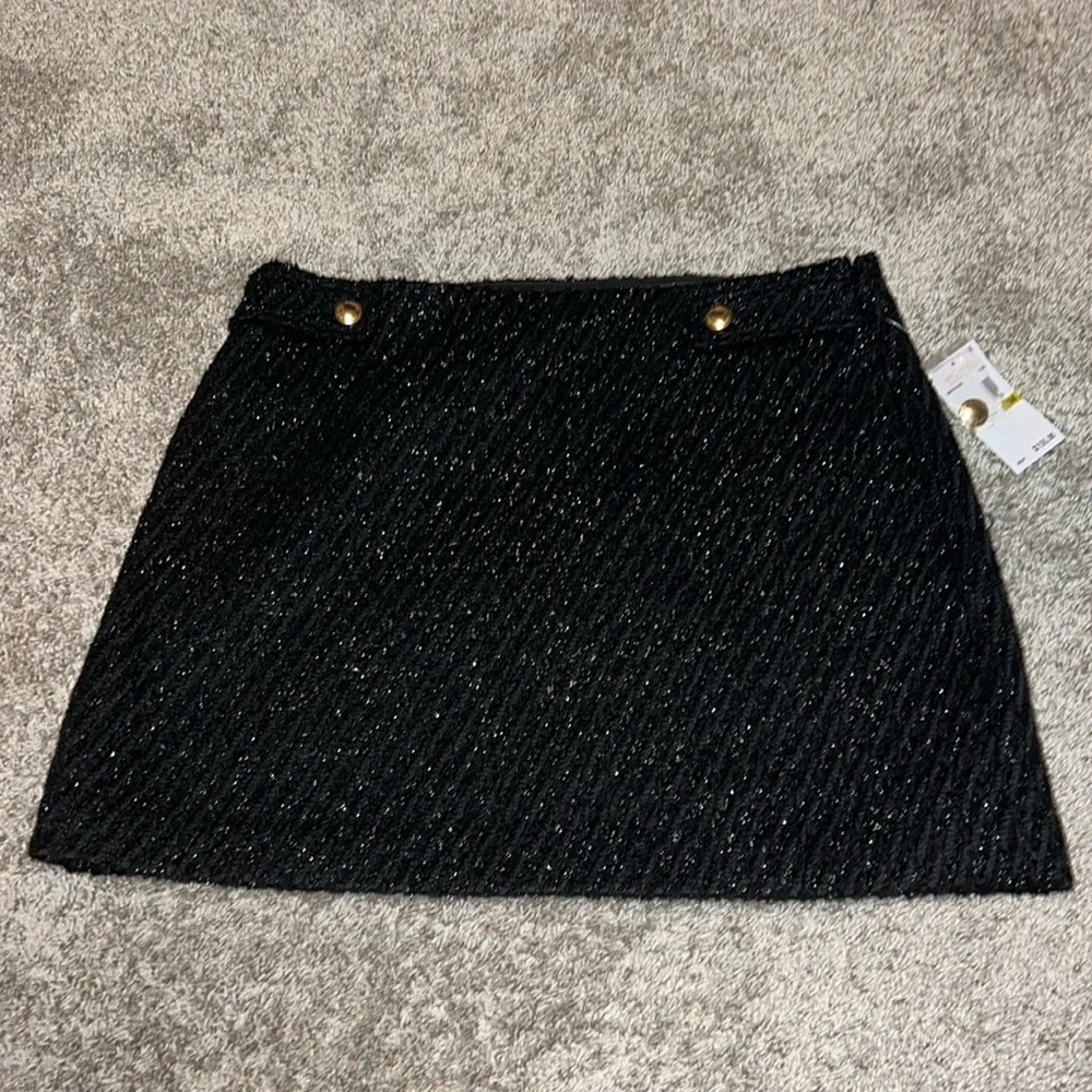 NWT MICHAEL KORS High-Waisted Tweed Mini Skirt Size 14 - Picture 5 of 14